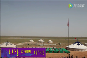 鄂托克前旗马兰花节开幕式节目之一——《万马奔腾》