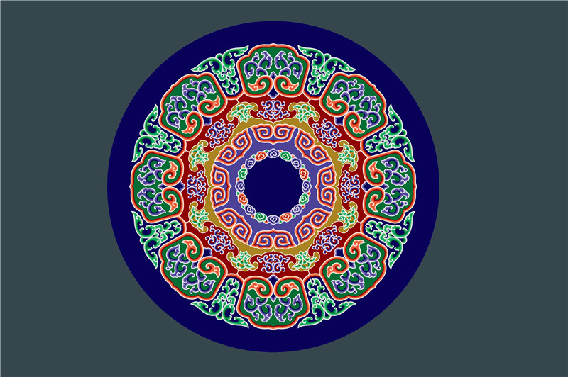 蒙古族传统图案绘制 - 传统美术 - 鄂尔多斯文化资源大数据